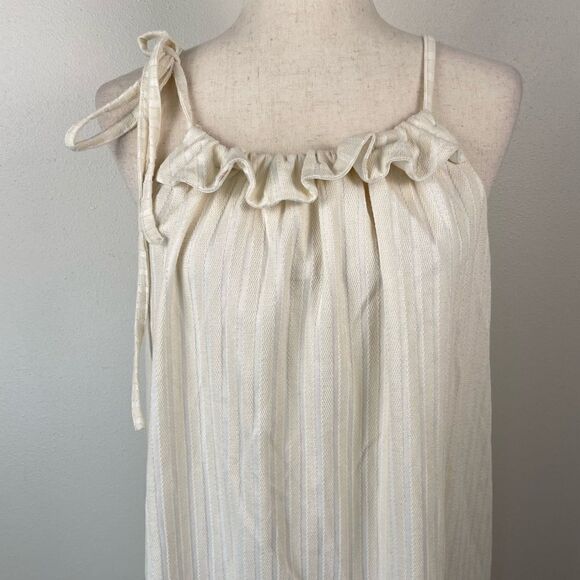 NWOT Free People Linen Blend Midi Dress Size S - Picture 2 of 8